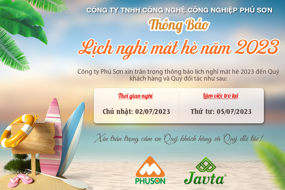 Lịch nghỉ mát hè năm 2023 Phú Sơn Group Lịch nghỉ mát hè 2023 Phú Sơn Group